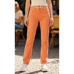 Dsquared2 Jeans Women's Orange Skinny Cotton Colored Wash Stretch‎ Y2K Size 48